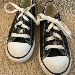 Toddler black converse size 10